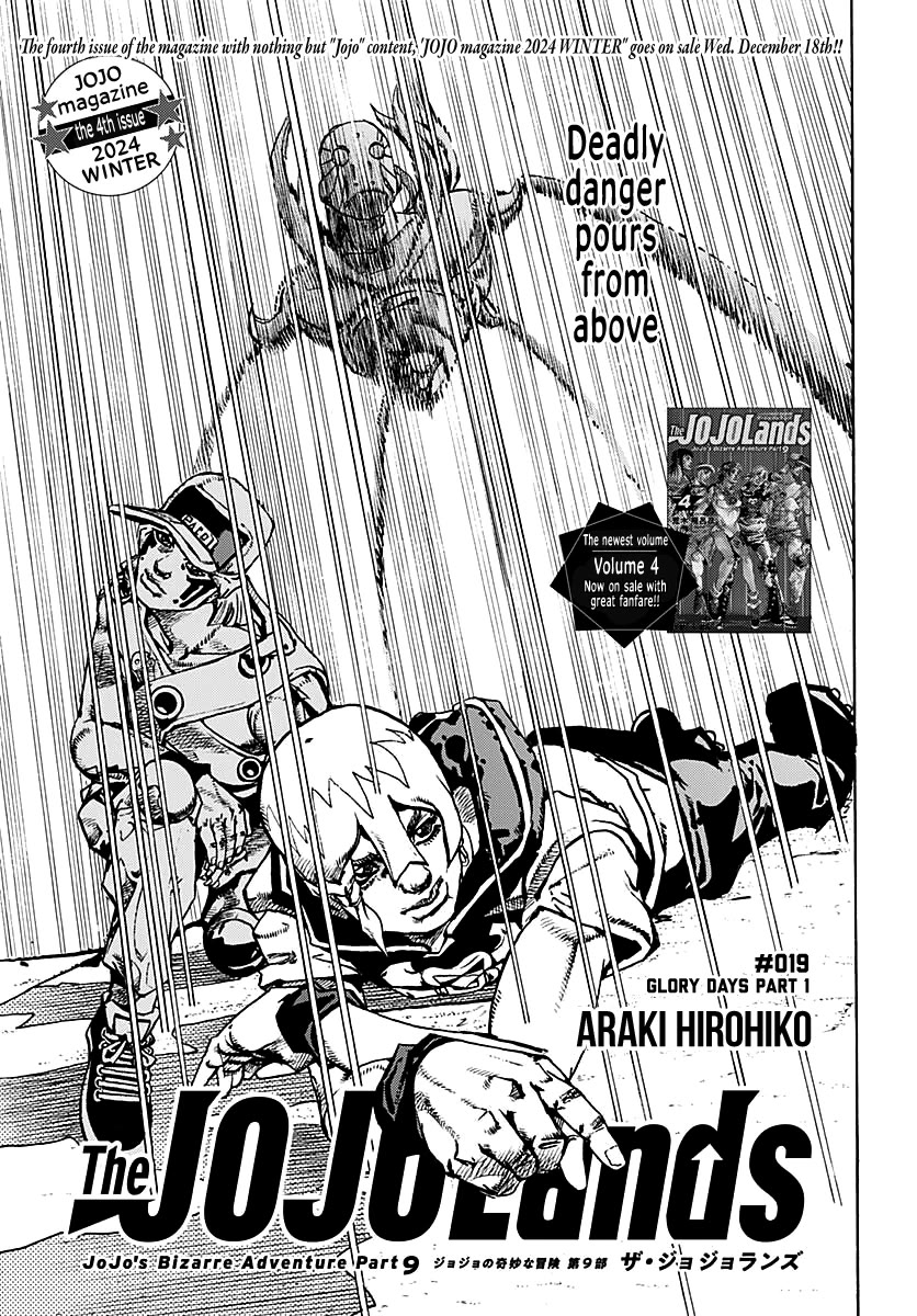 JoJo's Bizarre Adventure Part 9 - The JOJOLands chapter 19 page 1
