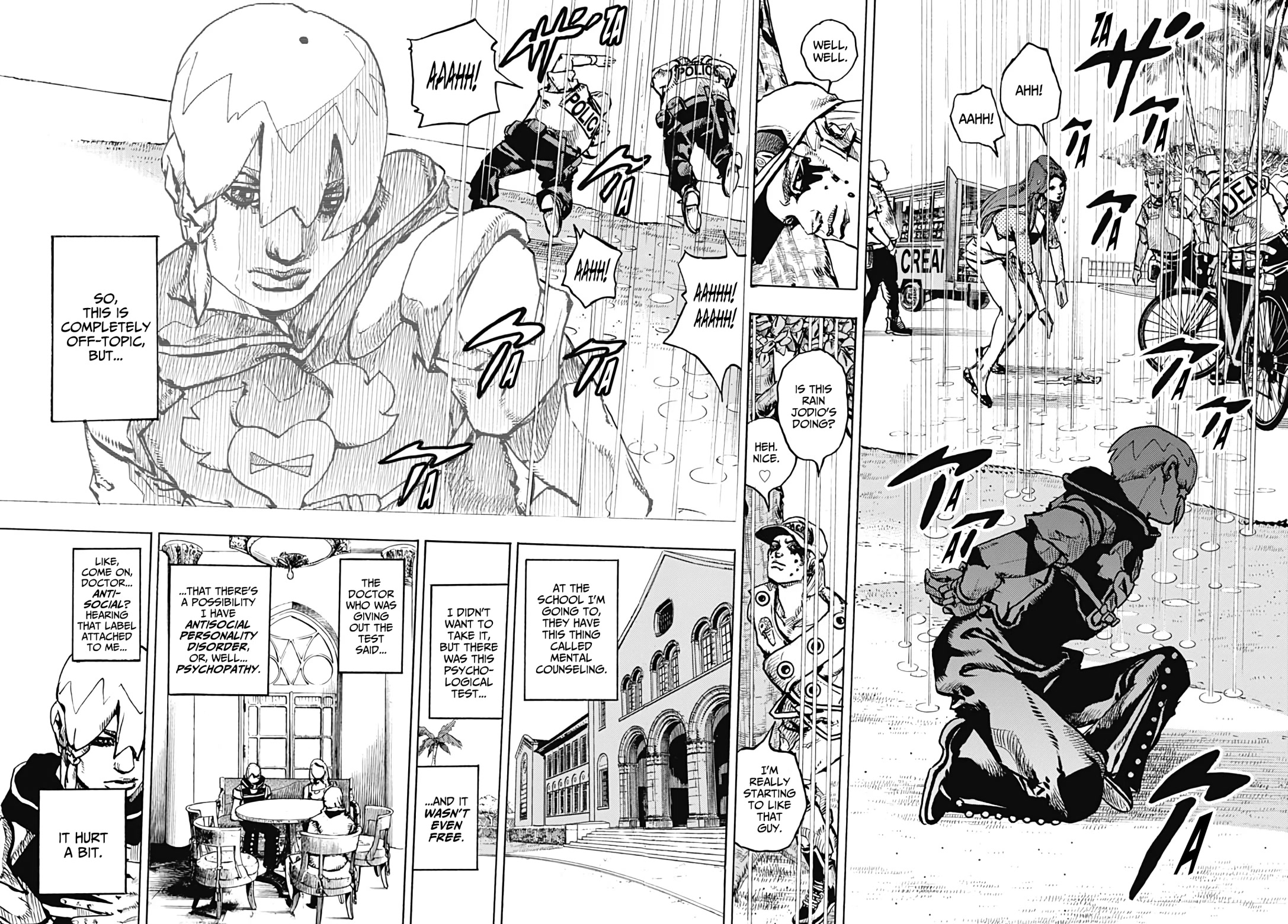 JoJo's Bizarre Adventure Part 9 - The JOJOLands chapter 2 page 21
