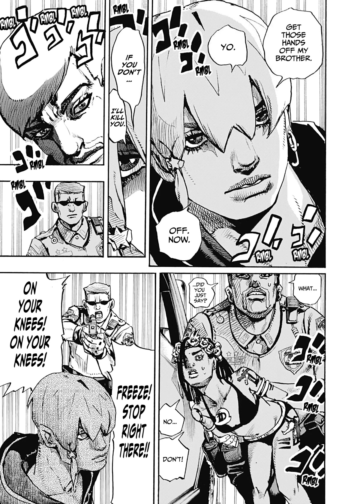 JoJo's Bizarre Adventure Part 9 - The JOJOLands chapter 1 page 17