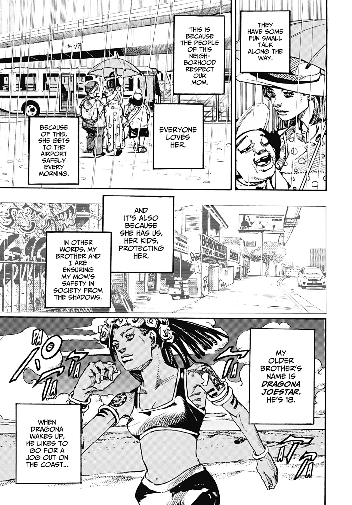 JoJo's Bizarre Adventure Part 9 - The JOJOLands chapter 1 page 35