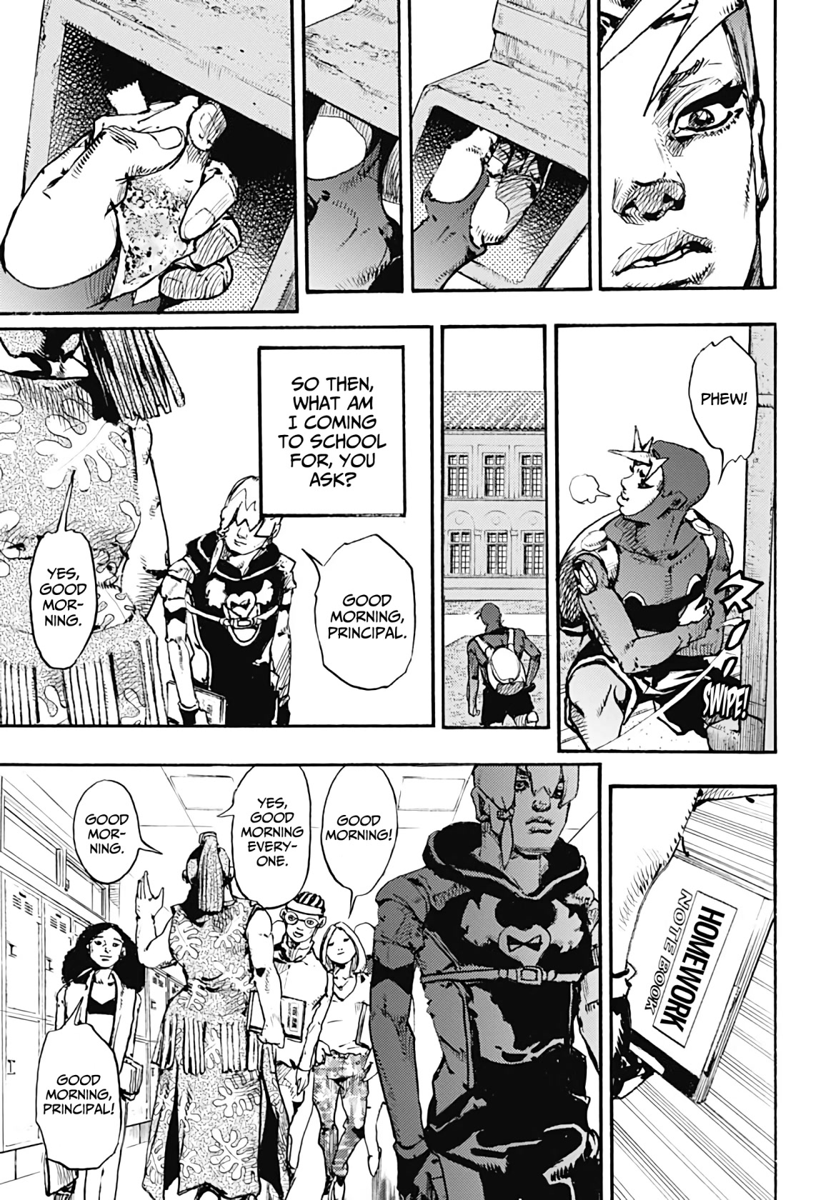 JoJo's Bizarre Adventure Part 9 - The JOJOLands chapter 1 page 41