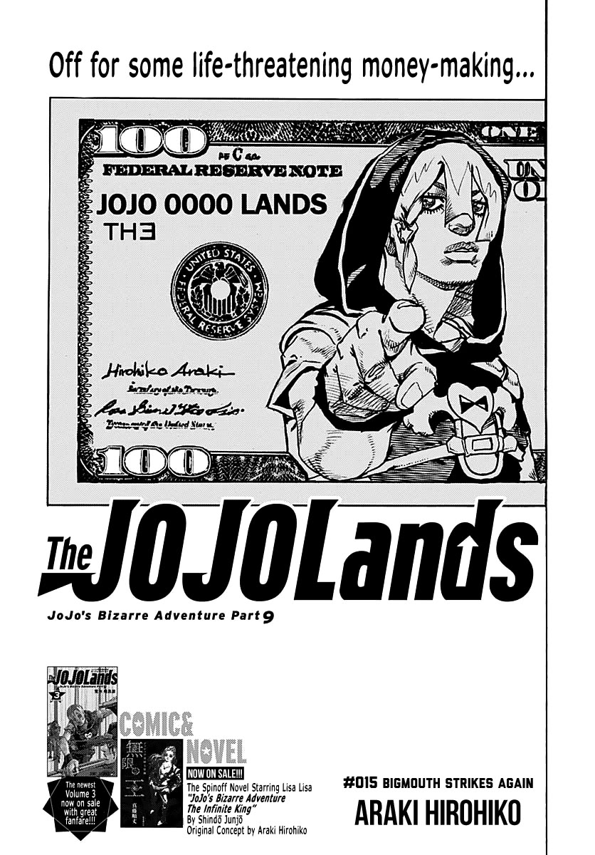 JoJo's Bizarre Adventure Part 9 - The JOJOLands chapter 15 page 1