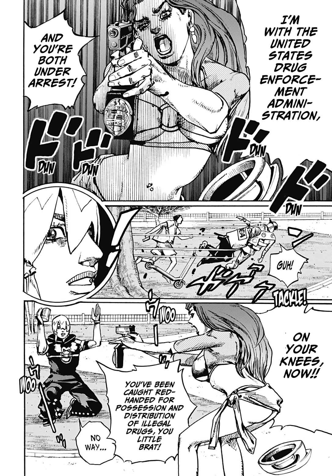 JoJo's Bizarre Adventure Part 9 - The JOJOLands chapter 2 page 12