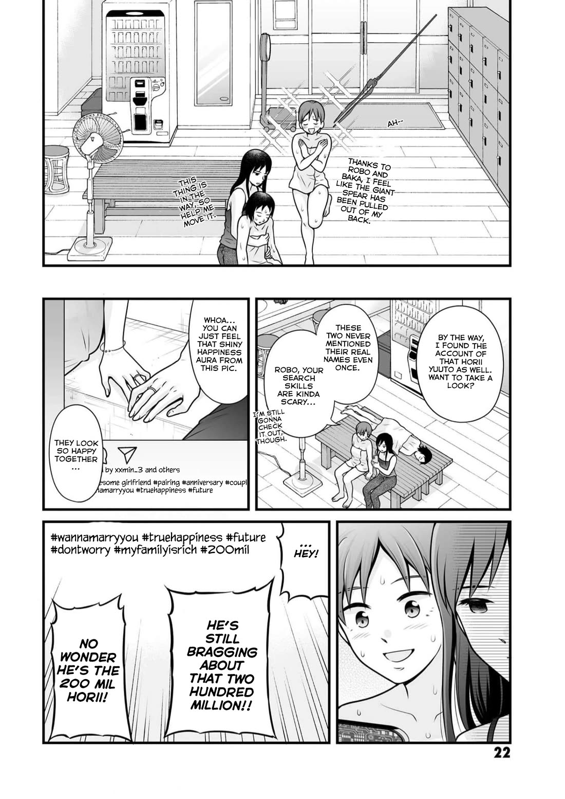 Joshikousei no Mudazukai chapter 106 page 20