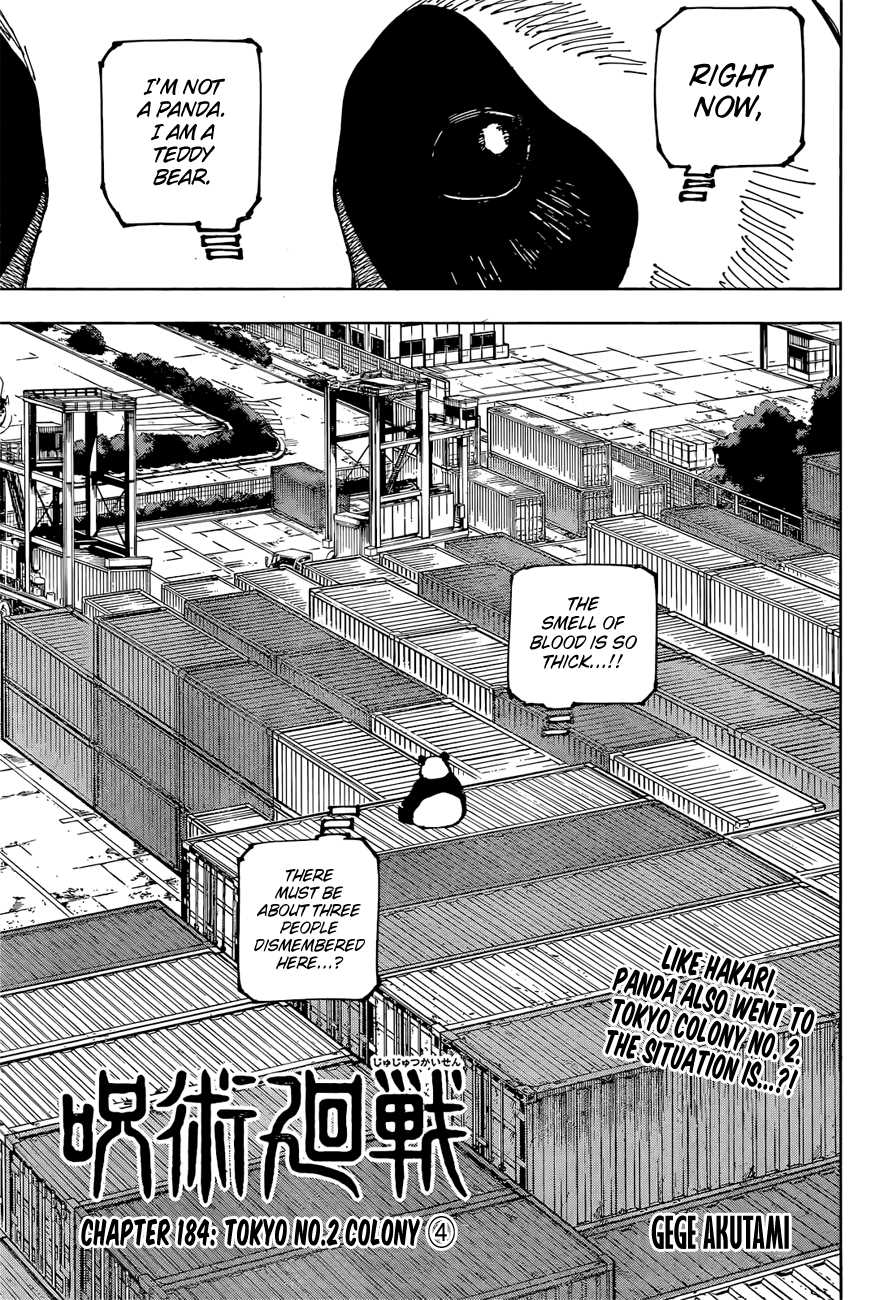 Jujutsu Kaisen chapter 184 page 1