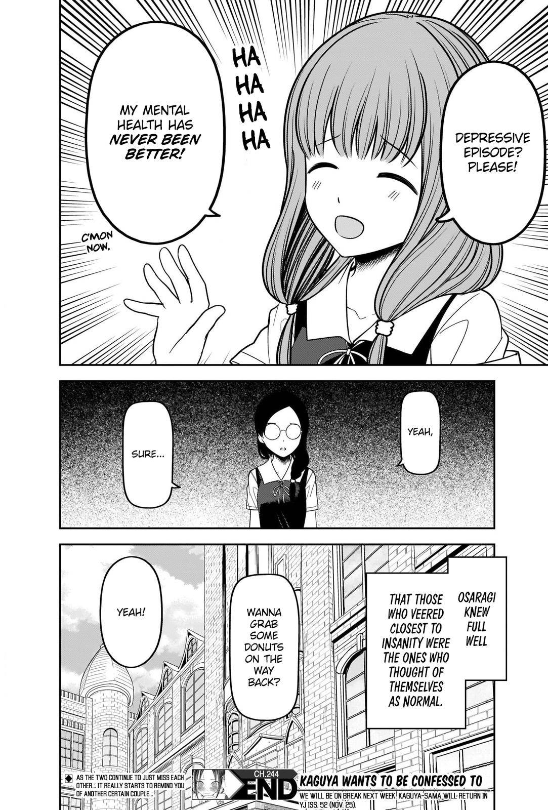 Kaguya-sama wa Kokurasetai - Tensai-tachi no Renai Zunousen chapter 244 page 17