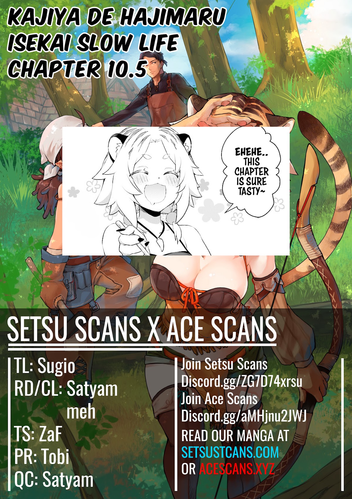Kajiya de Hajimeru Isekai Slow Life chapter 10.5 page 1