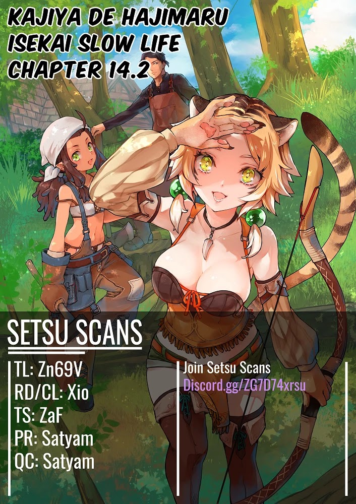 Kajiya de Hajimeru Isekai Slow Life chapter 14.2 page 1