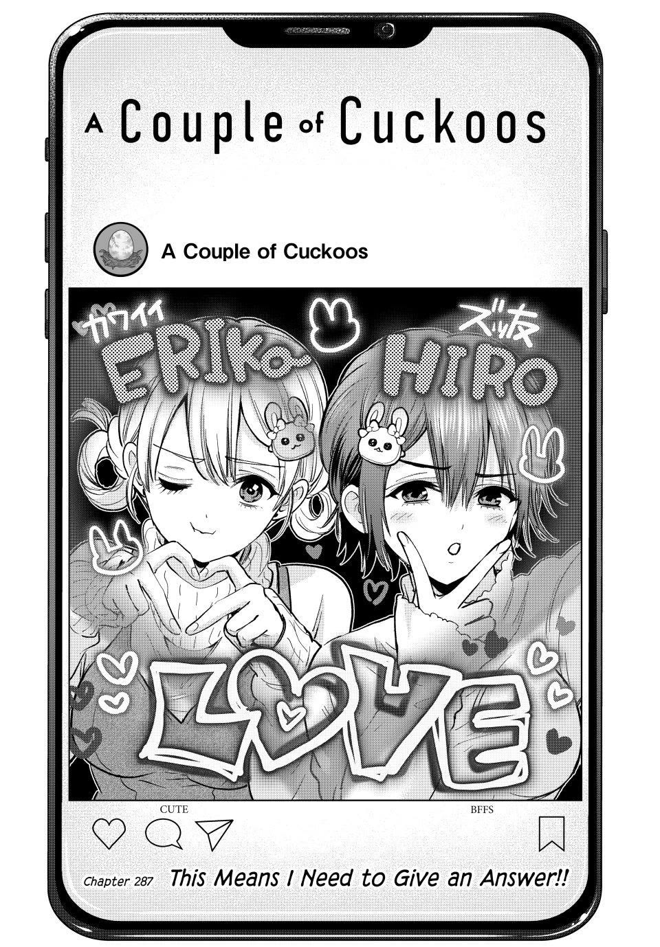 Kakkou no Iinazuke chapter 287 page 1