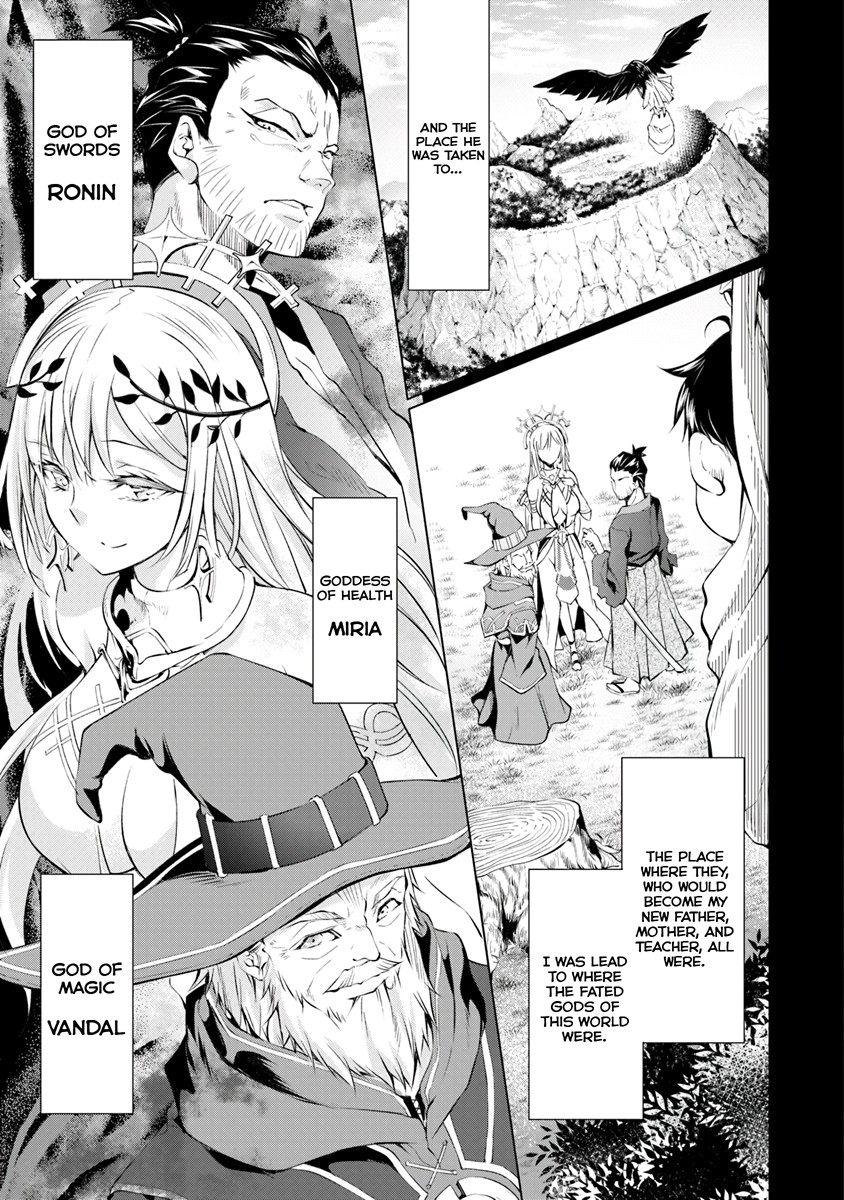 Kamigami ni Sodaterare Shimo no, Saikyou to Naru chapter 1.1 page 14