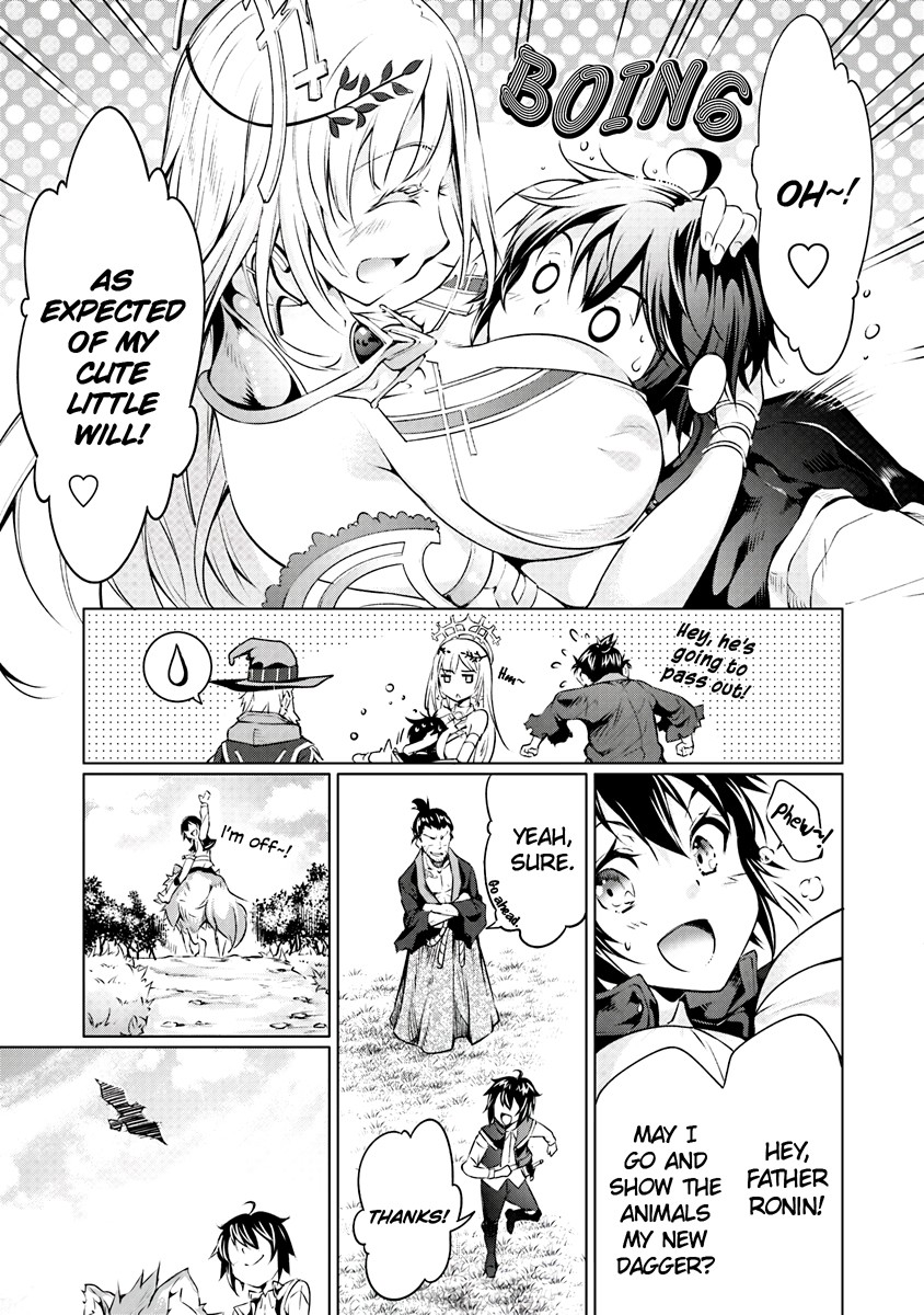 Kamigami ni Sodaterare Shimo no, Saikyou to Naru chapter 1.2 page 4