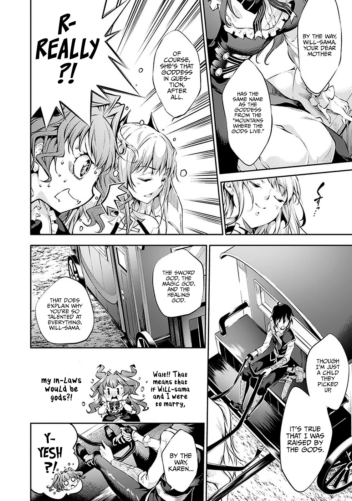 Kamigami ni Sodaterare Shimo no, Saikyou to Naru chapter 13 page 7