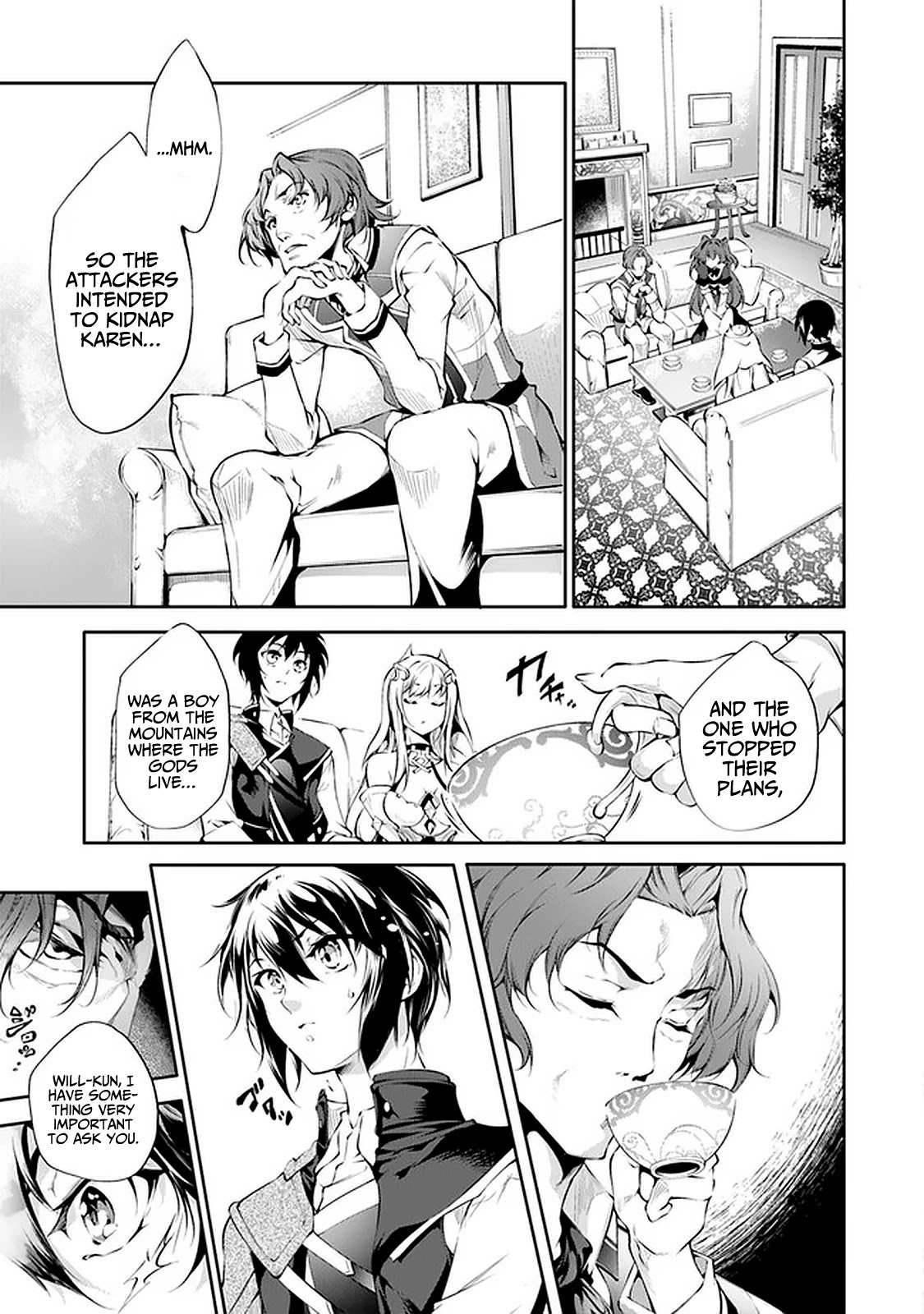 Kamigami ni Sodaterare Shimo no, Saikyou to Naru chapter 14 page 9