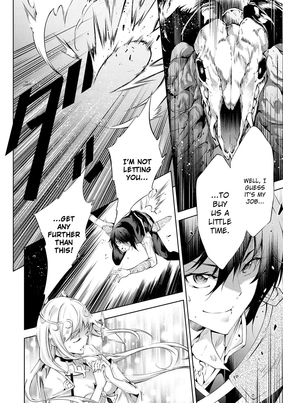 Kamigami ni Sodaterare Shimo no, Saikyou to Naru chapter 33 page 14