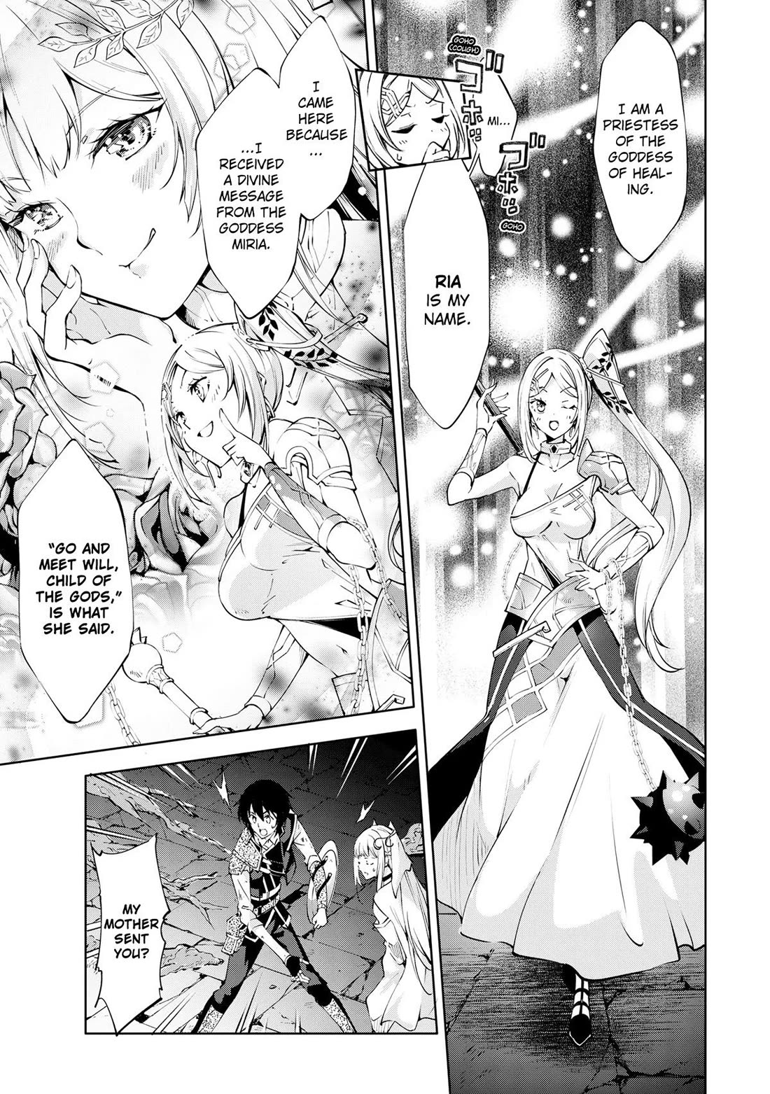 Kamigami ni Sodaterare Shimo no, Saikyou to Naru chapter 34 page 10