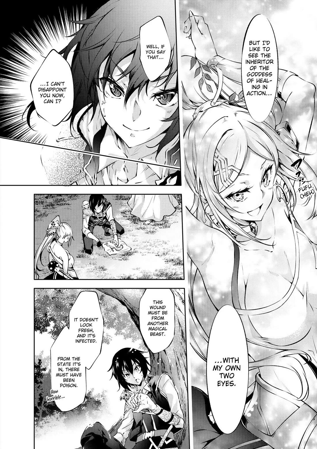 Kamigami ni Sodaterare Shimo no, Saikyou to Naru chapter 36 page 14