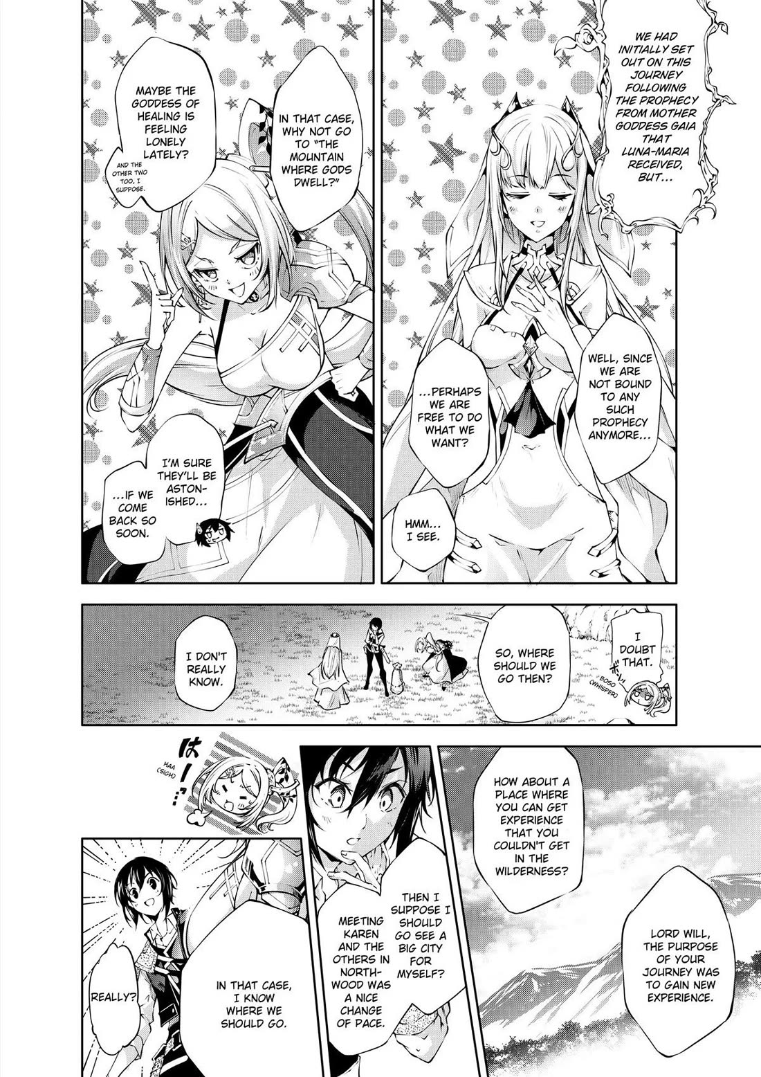 Kamigami ni Sodaterare Shimo no, Saikyou to Naru chapter 36 page 4