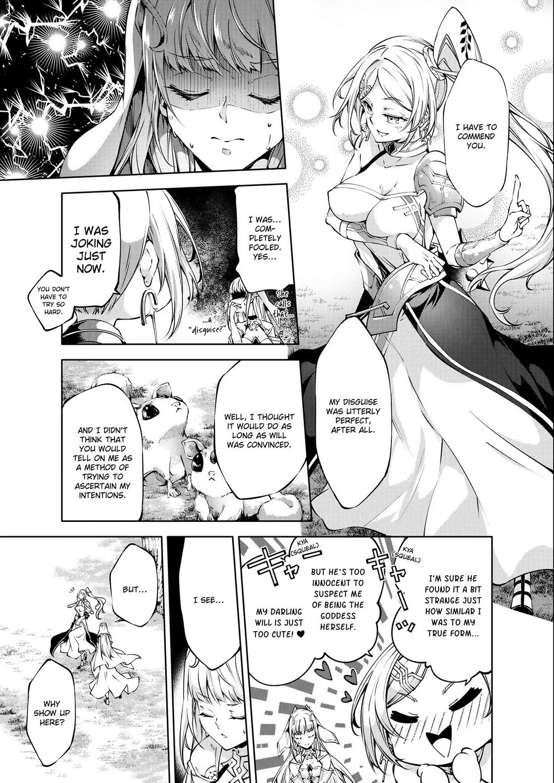 Kamigami ni Sodaterare Shimo no, Saikyou to Naru chapter 37 page 3