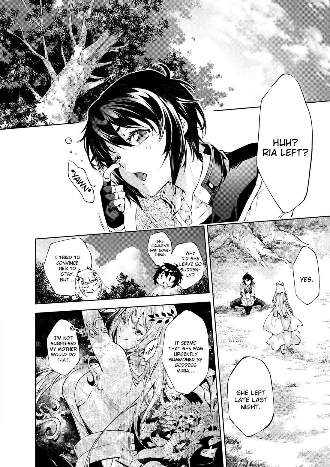 Kamigami ni Sodaterare Shimo no, Saikyou to Naru chapter 38 page 2