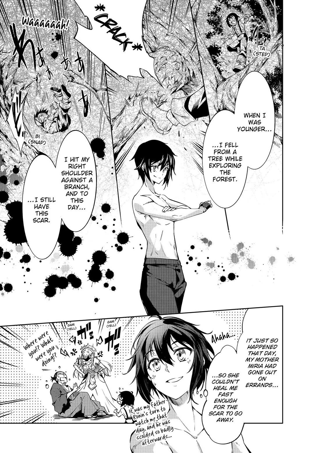 Kamigami ni Sodaterare Shimo no, Saikyou to Naru chapter 41 page 15