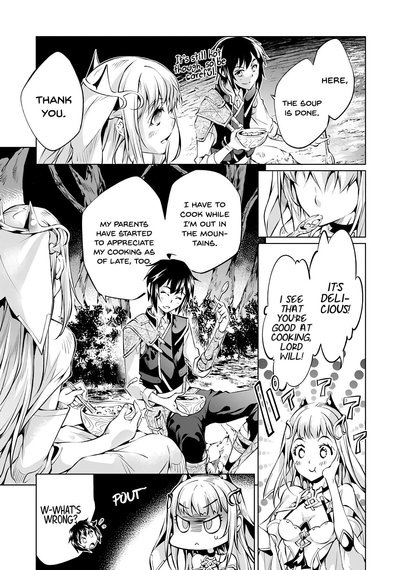 Kamigami ni Sodaterare Shimo no, Saikyou to Naru chapter 6 page 3