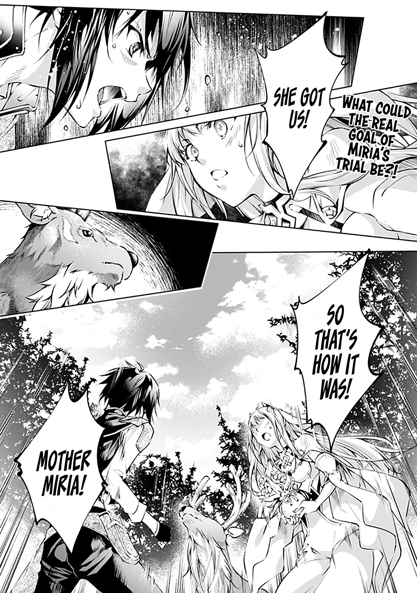 Kamigami ni Sodaterare Shimo no, Saikyou to Naru chapter 7 page 1