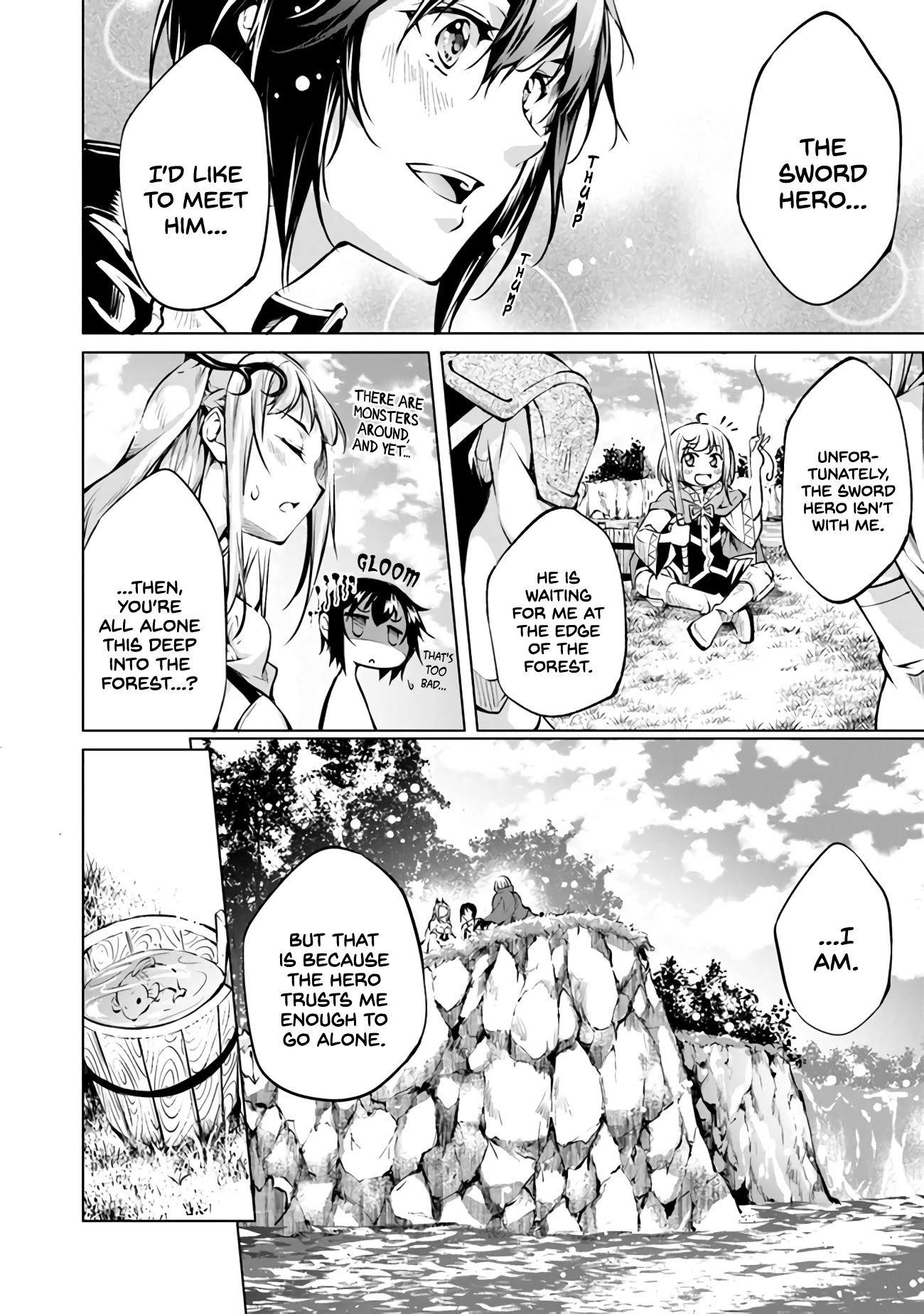 Kamigami ni Sodaterare Shimo no, Saikyou to Naru chapter 9 page 12