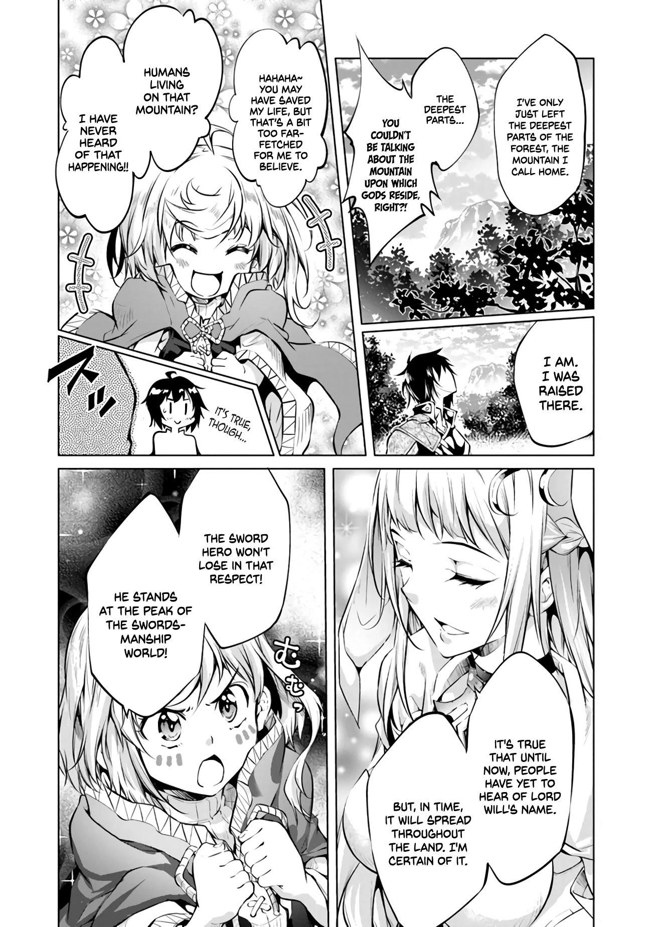 Kamigami ni Sodaterare Shimo no, Saikyou to Naru chapter 9 page 22