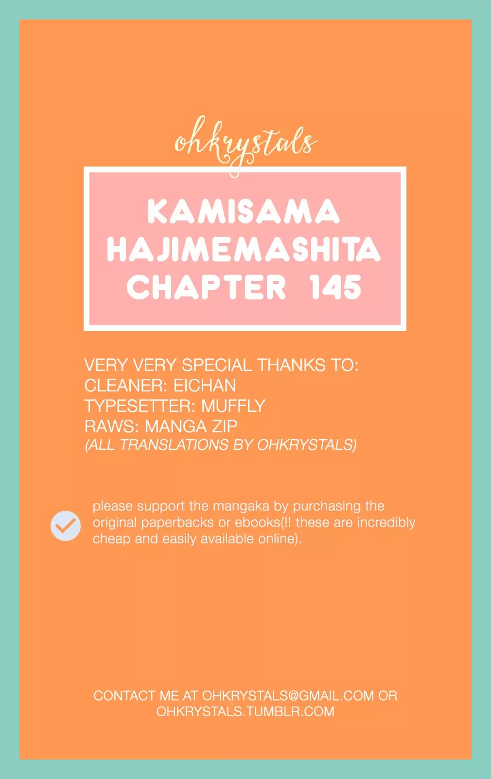 Kamisama Hajimemashita chapter 145 page 1
