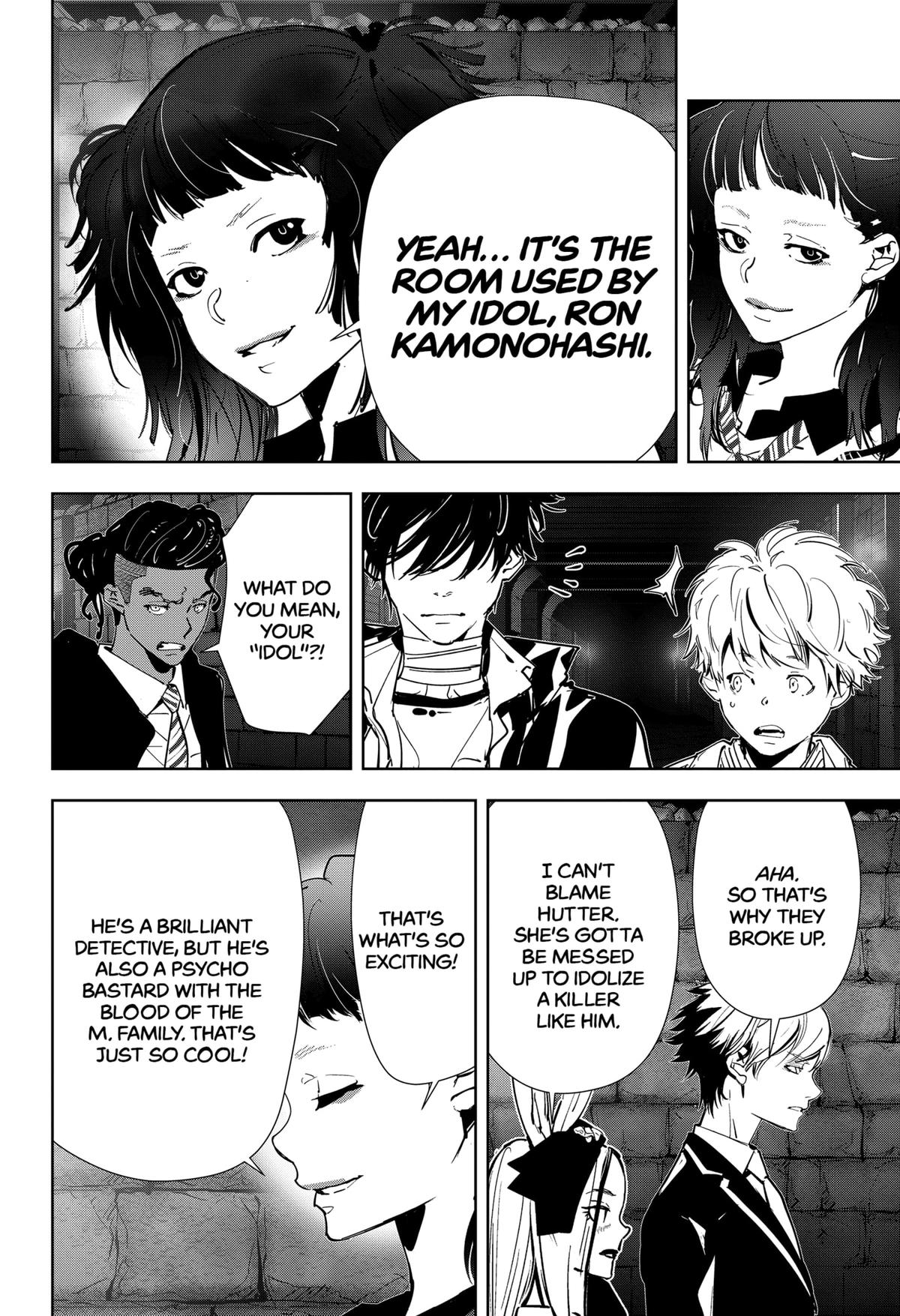 Kamonohashi Ron no Kindan Suiri chapter 104 page 14