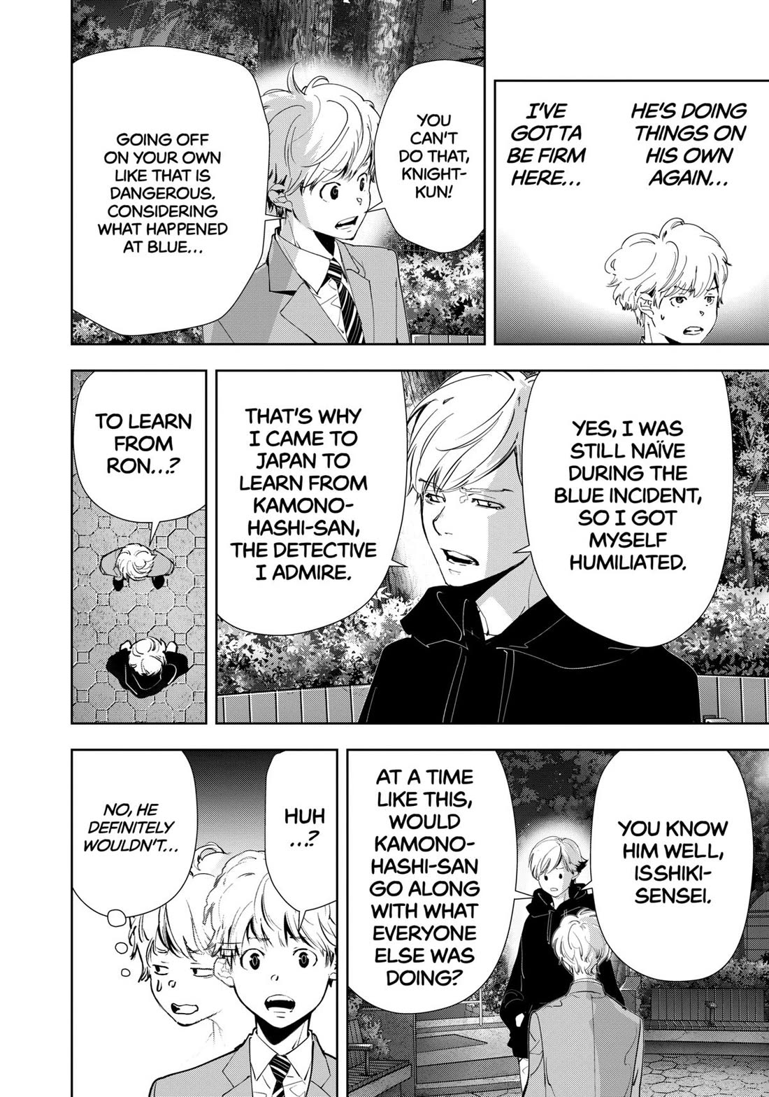 Kamonohashi Ron no Kindan Suiri chapter 141 page 8