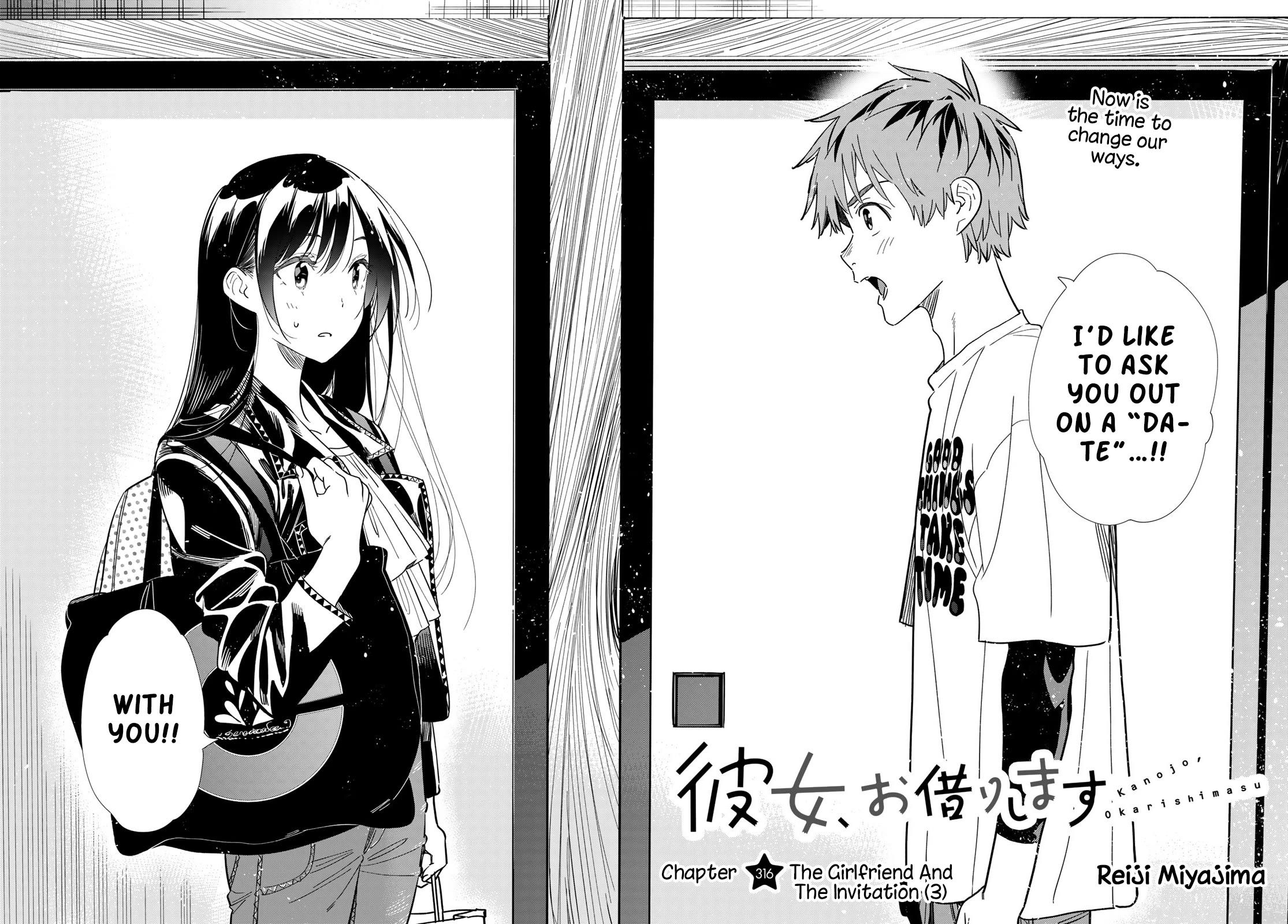 Kanojo, Okarishimasu chapter 316 page 1