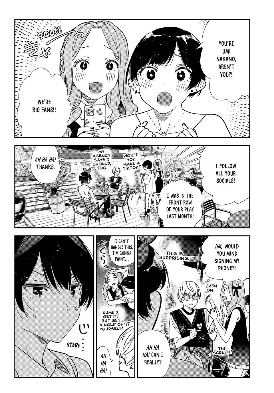 Kanojo, Okarishimasu chapter 427 page 12