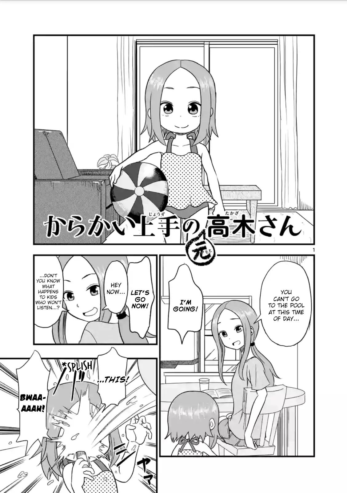 Karakai Jouzu no (Moto) Takagi-san chapter 10 page 1