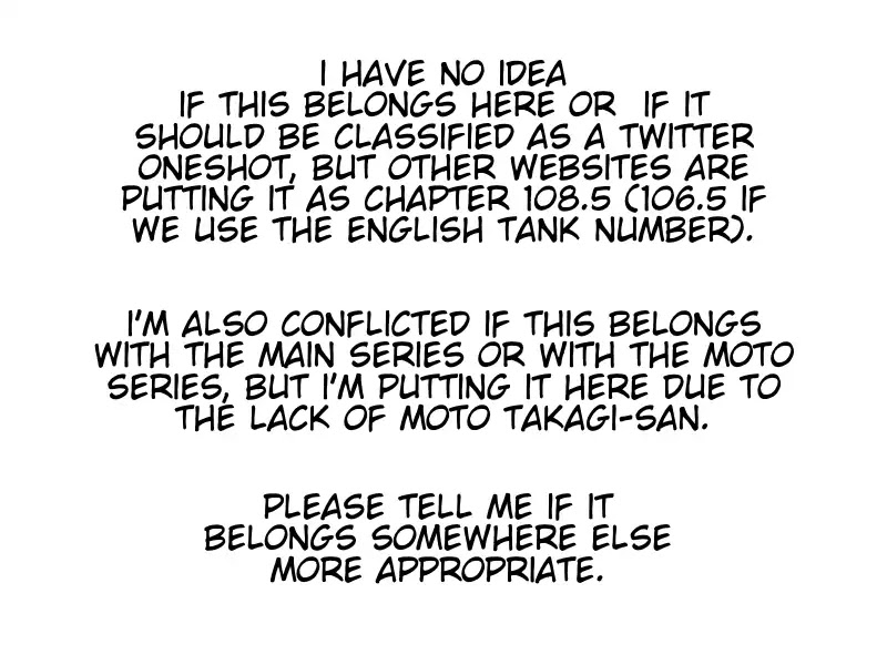 Karakai Jouzu no (Moto) Takagi-san chapter 106.5 page 5