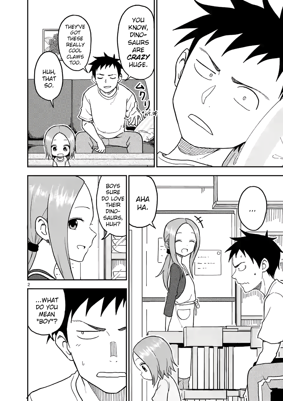 Karakai Jouzu no (Moto) Takagi-san chapter 106 page 2