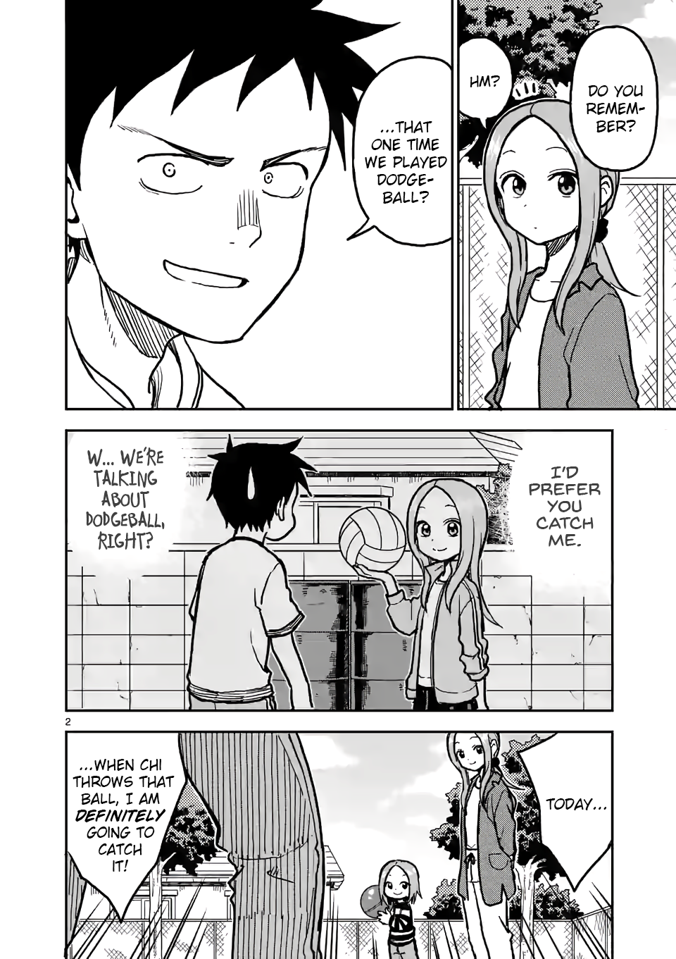 Karakai Jouzu no (Moto) Takagi-san chapter 112 page 2