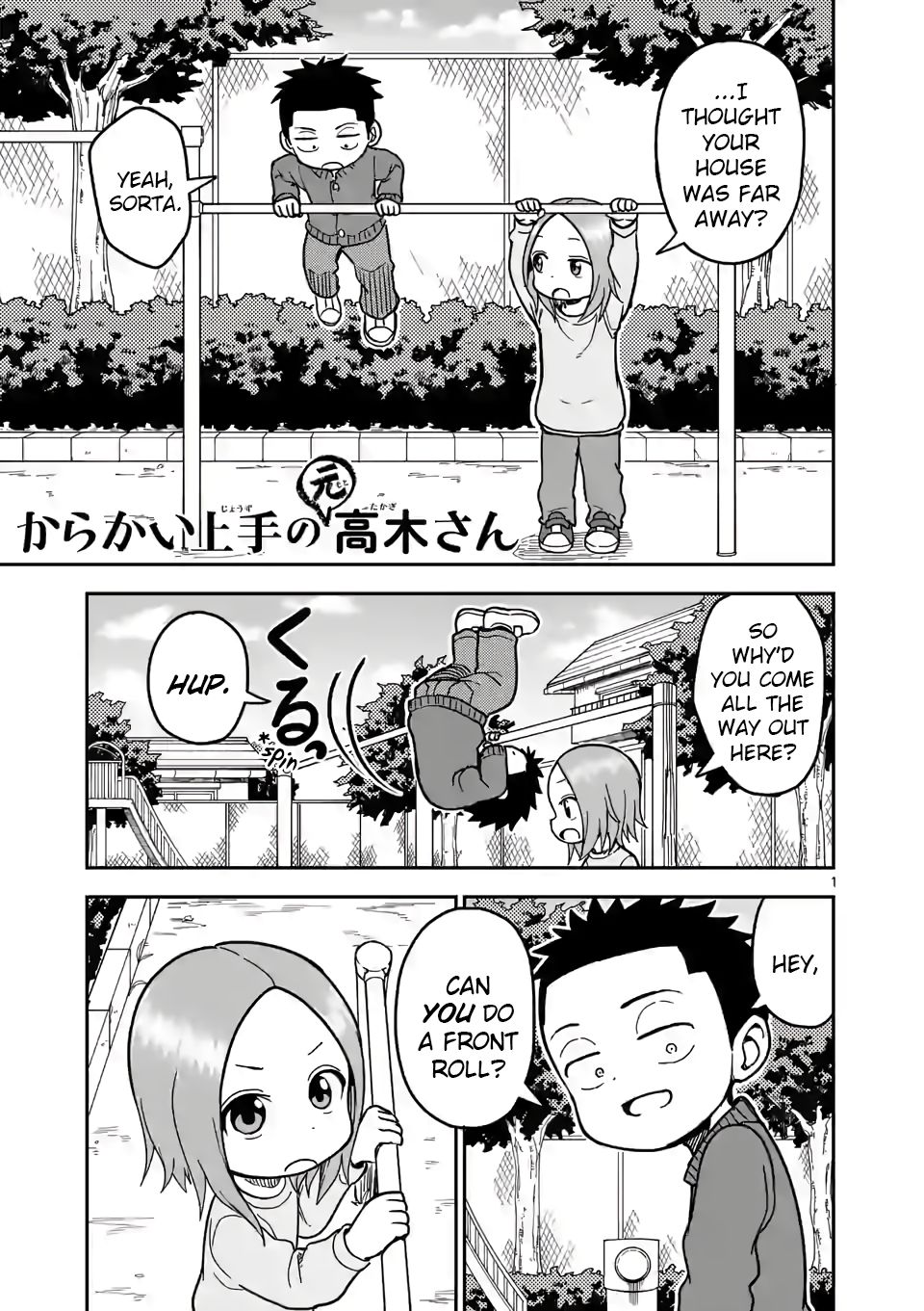 Karakai Jouzu no (Moto) Takagi-san chapter 128 page 1