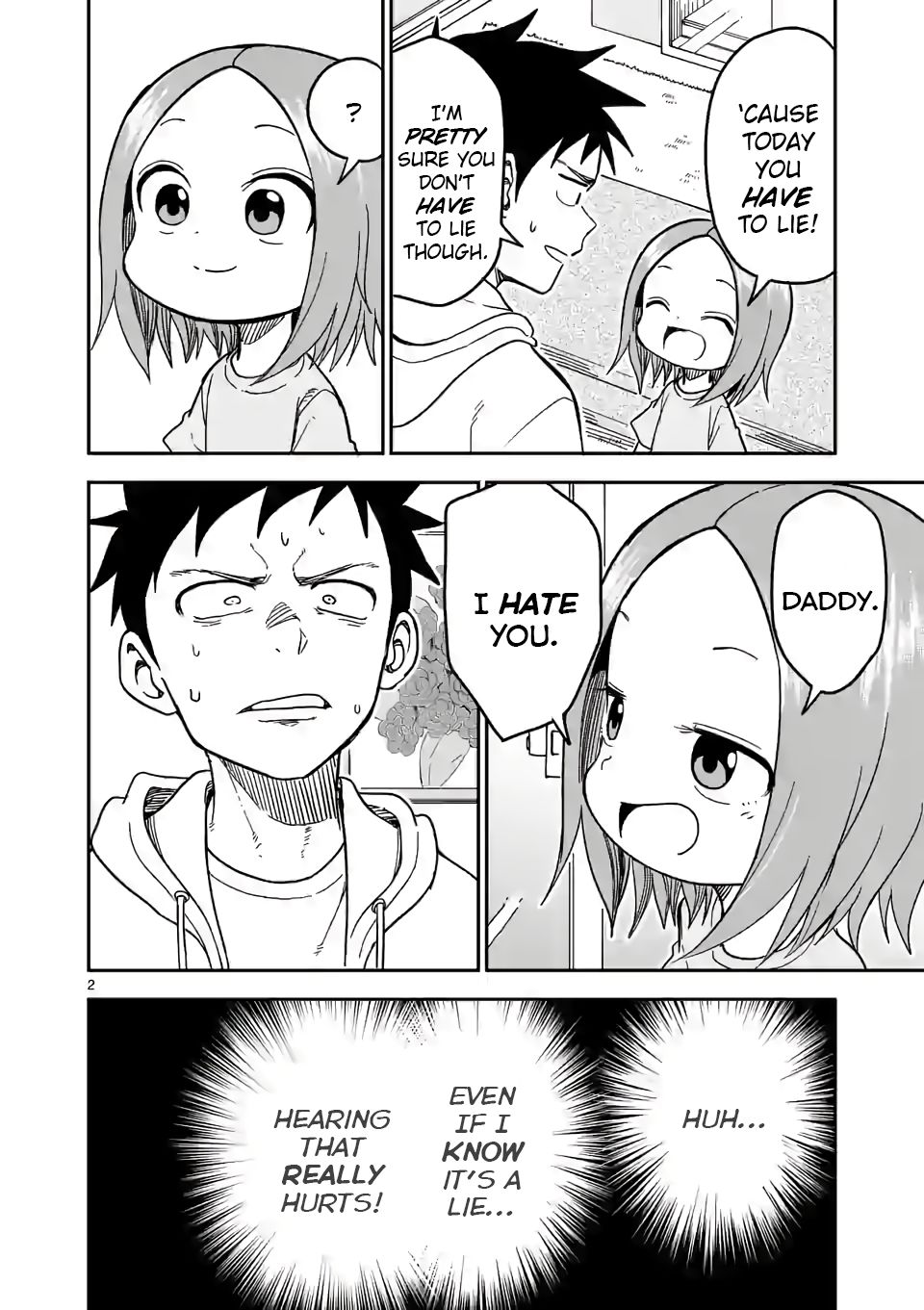 Karakai Jouzu no (Moto) Takagi-san chapter 130 page 2