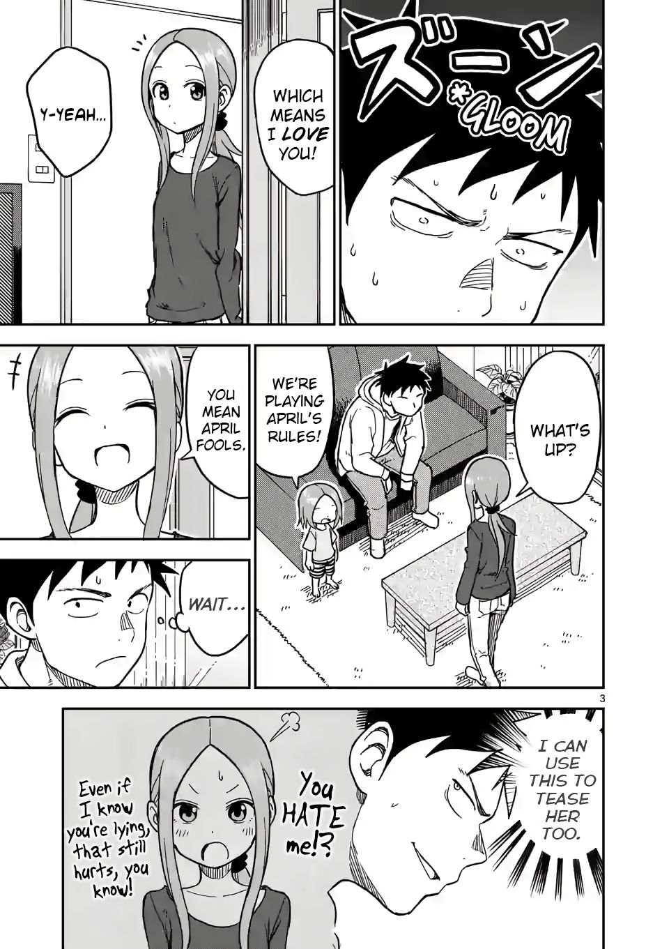 Karakai Jouzu no (Moto) Takagi-san chapter 130 page 3