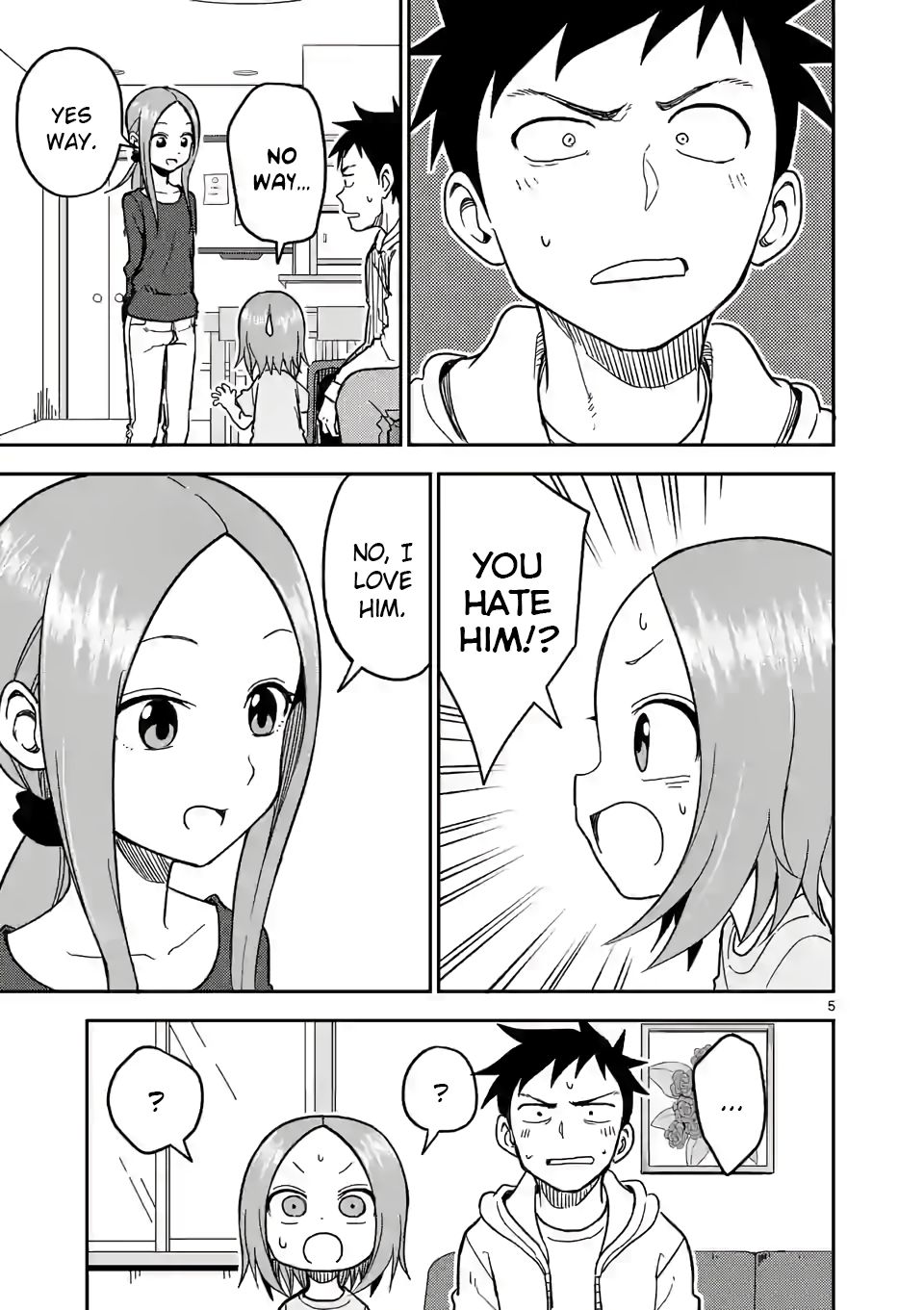 Karakai Jouzu no (Moto) Takagi-san chapter 130 page 5