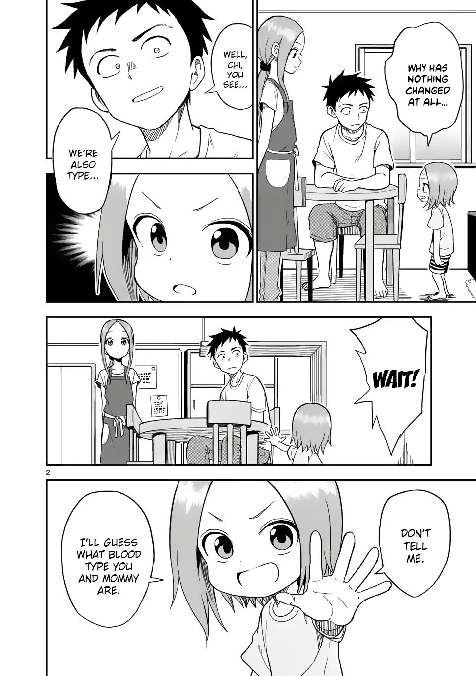 Karakai Jouzu no (Moto) Takagi-san chapter 155 page 2