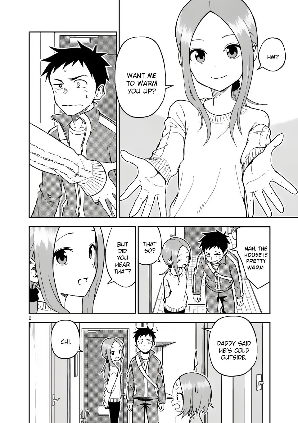 Karakai Jouzu no (Moto) Takagi-san chapter 165 page 2