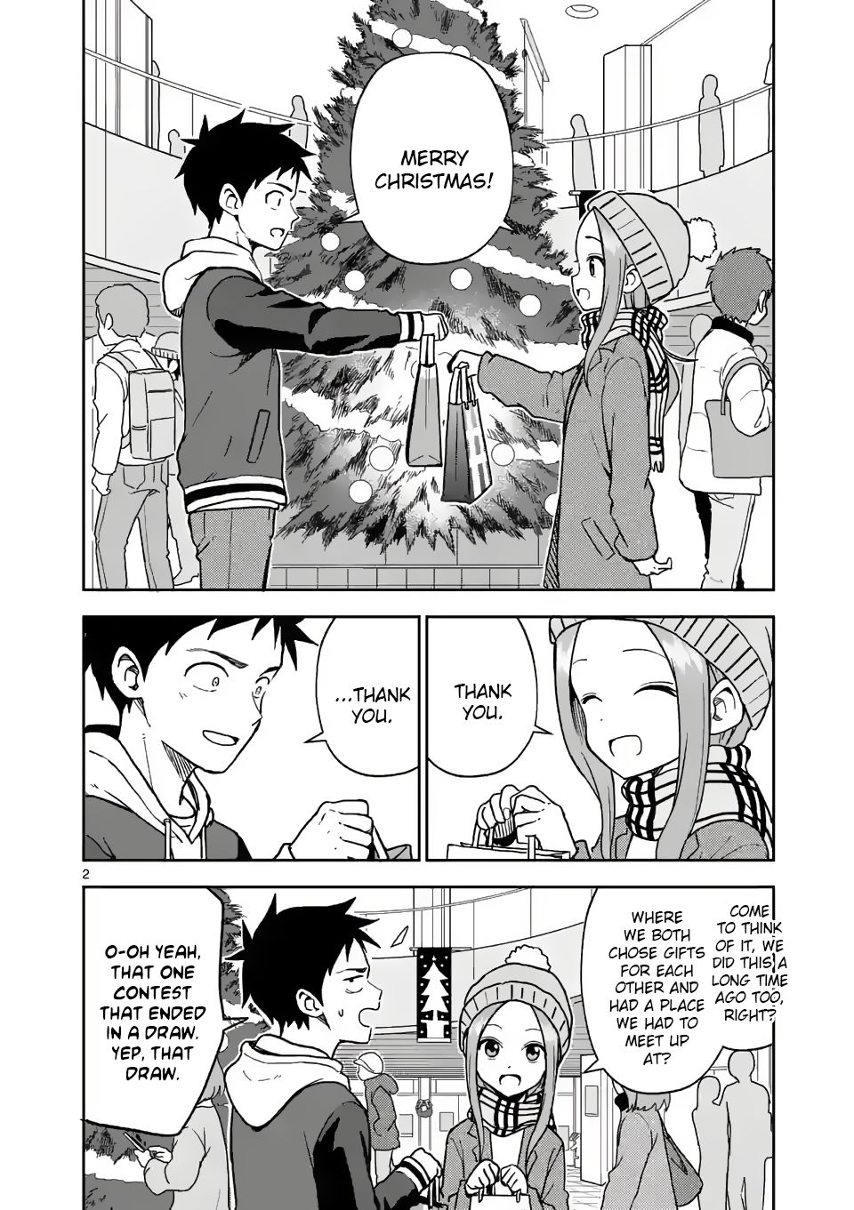 Karakai Jouzu no (Moto) Takagi-san chapter 166 page 2