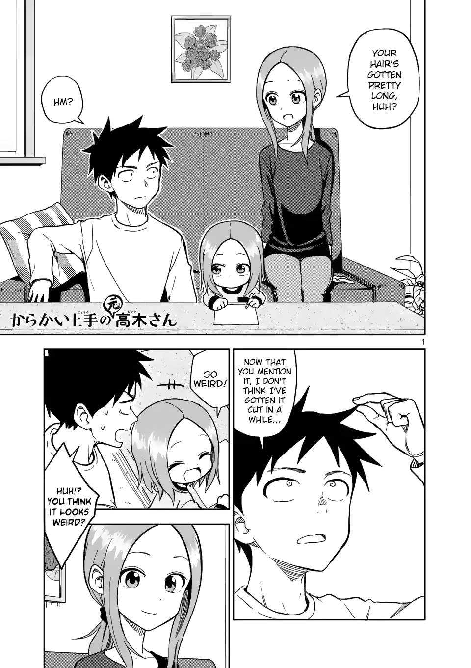 Karakai Jouzu no (Moto) Takagi-san chapter 175 page 1
