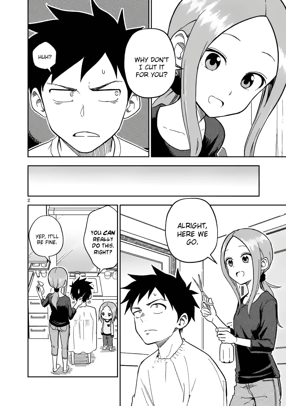 Karakai Jouzu no (Moto) Takagi-san chapter 175 page 2