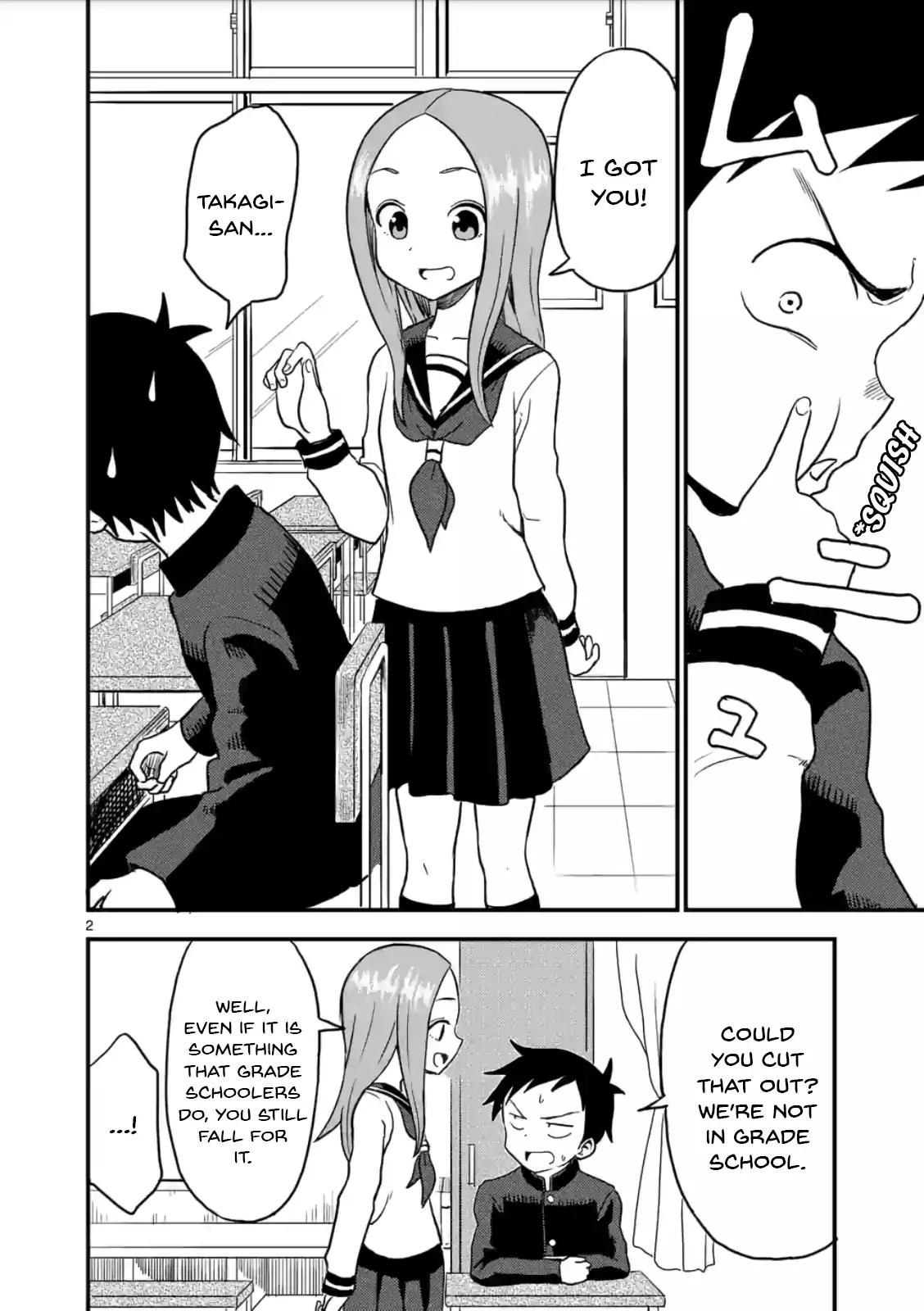 Karakai Jouzu no (Moto) Takagi-san chapter 18 page 2
