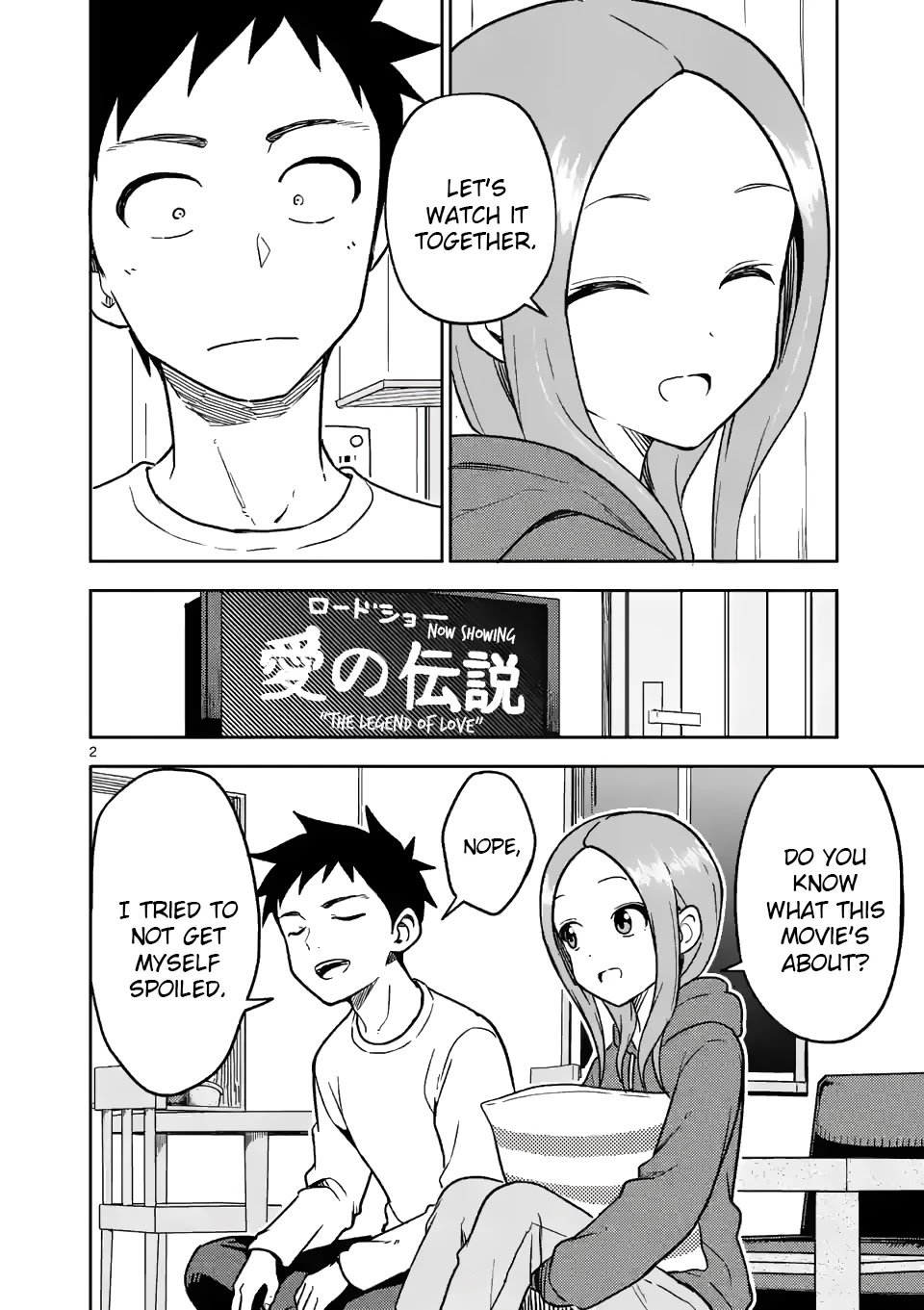 Karakai Jouzu no (Moto) Takagi-san chapter 181 page 2