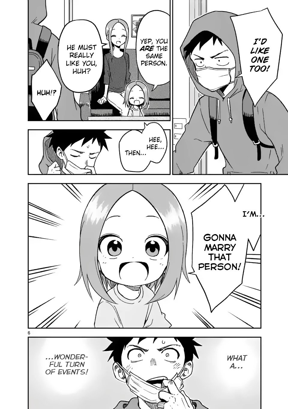 Karakai Jouzu no (Moto) Takagi-san chapter 186 page 6