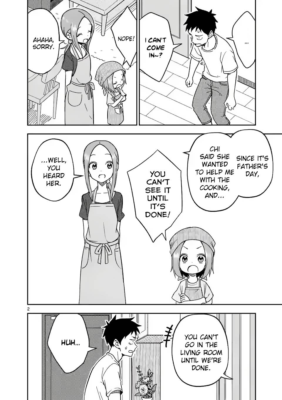 Karakai Jouzu no (Moto) Takagi-san chapter 191 page 2